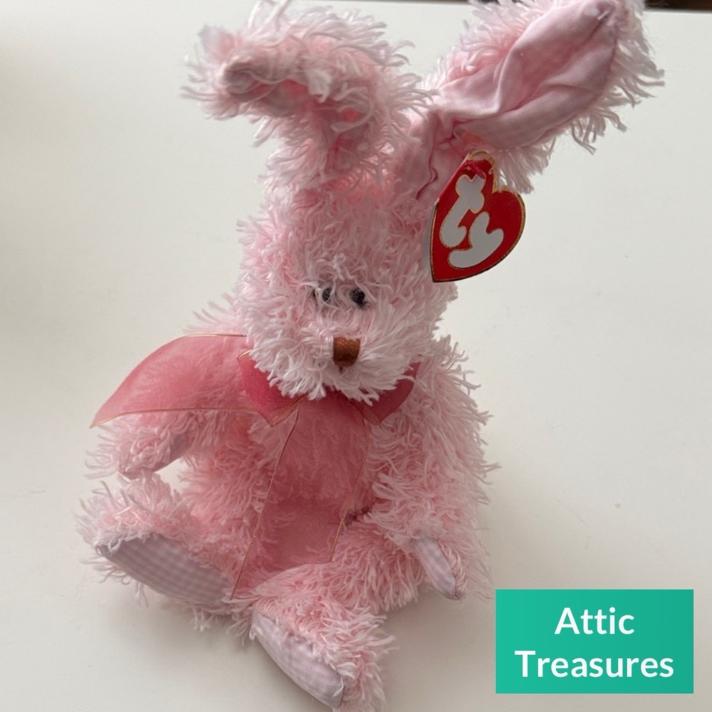 Retired 2000 Attic Treasures Fields the Rabbit Beanie Baby